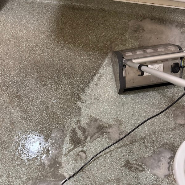 Tile and grout cleaning in Wellingborough NN8 restoring darkened hard floor