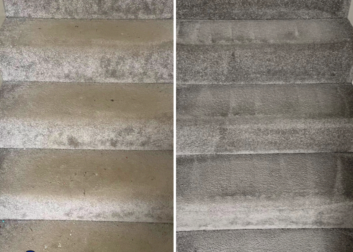 before-after-stairs Carpet cleaning stairs carpet in Northampton
